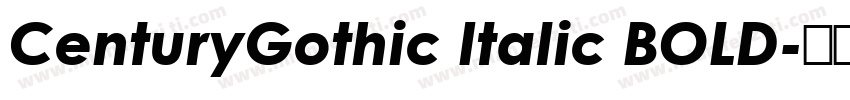 CenturyGothic Italic BOLD字体转换